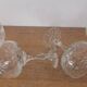 4 cut crystal champagne glasses