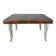 Dining table with art deco extensions revamped curved legs