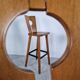 4 vintage brutalist bar stools, 1960s