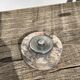 Antique doorbell or switch in marble and silver metal