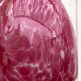 Pink clichy glass decanter