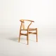 Set of four CH24 “Wishbone Chairs” by Hans J. Wegner, design 1950