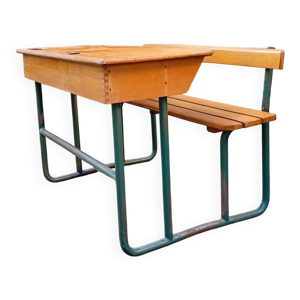bureau écolier vintage