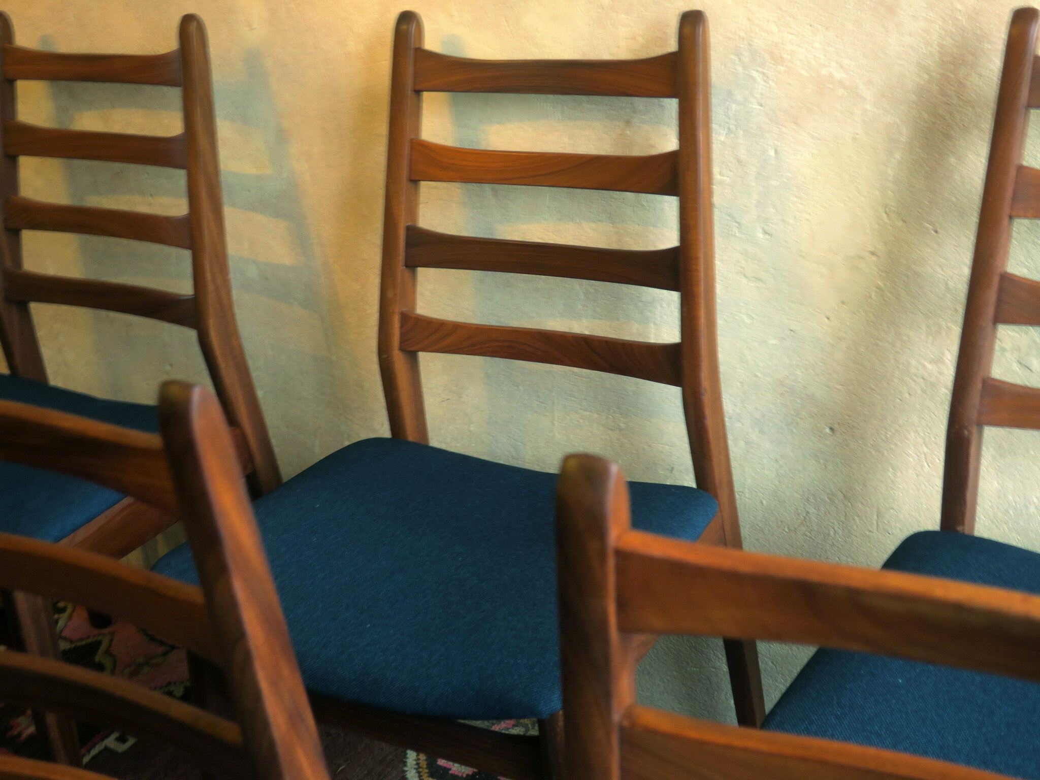 Set of 6 mid-century Danish teak dining chairs, 1960s