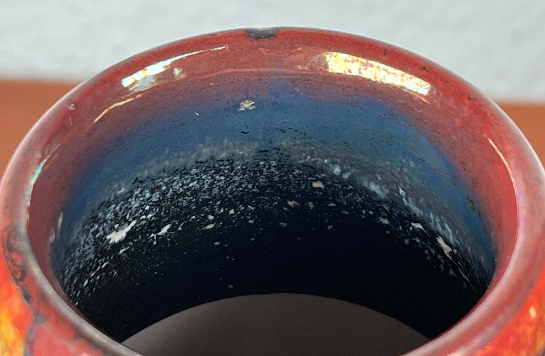 Danish studio pottery vase from the mid-century by Marianne Starck for Michael Andersen, 1960s.