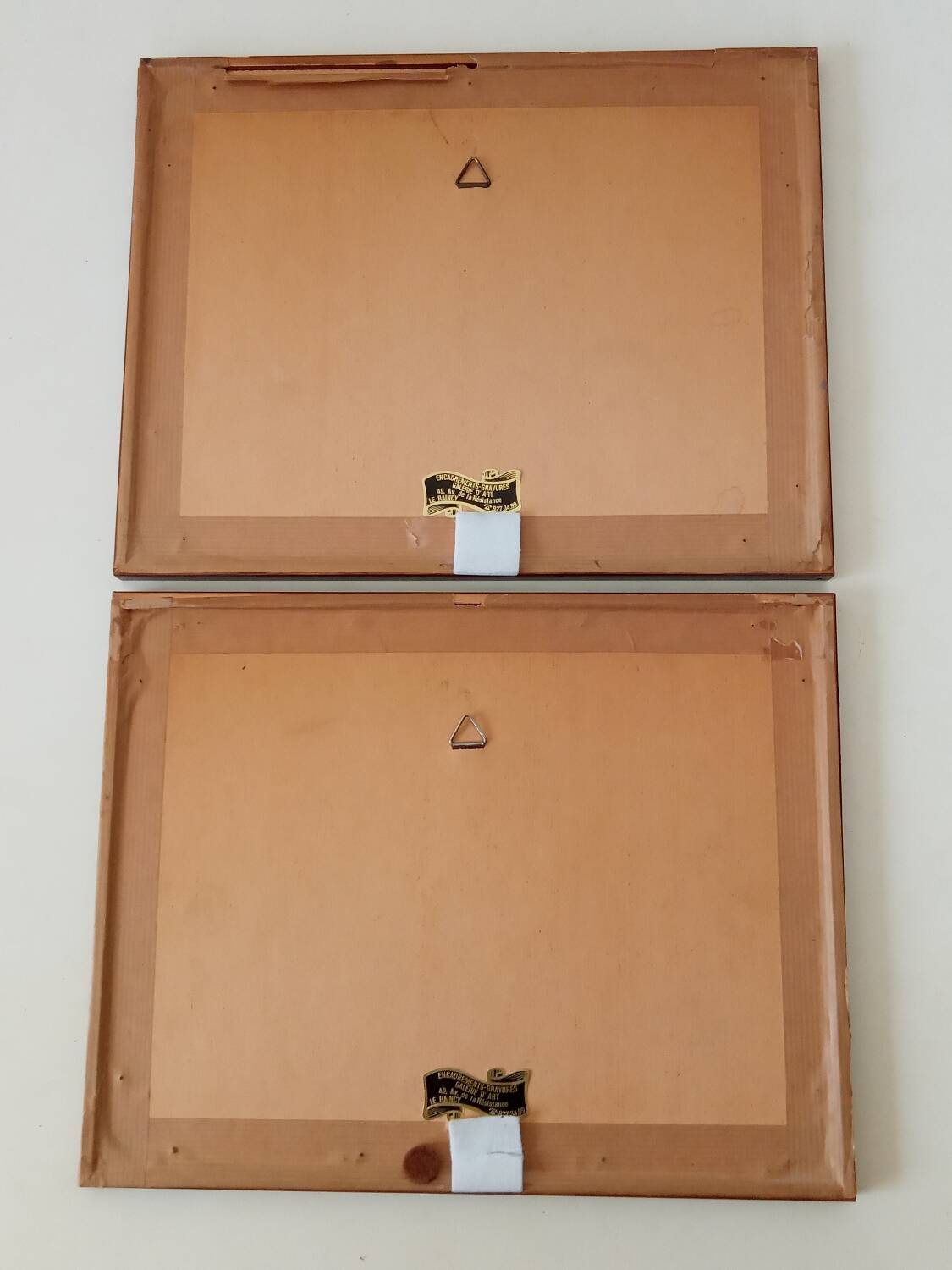 Paire d'acquarelles de Saint Gast, 1947, signées FG