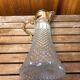 Old Carafe Body Glass Mold + Silver Metal Vintage