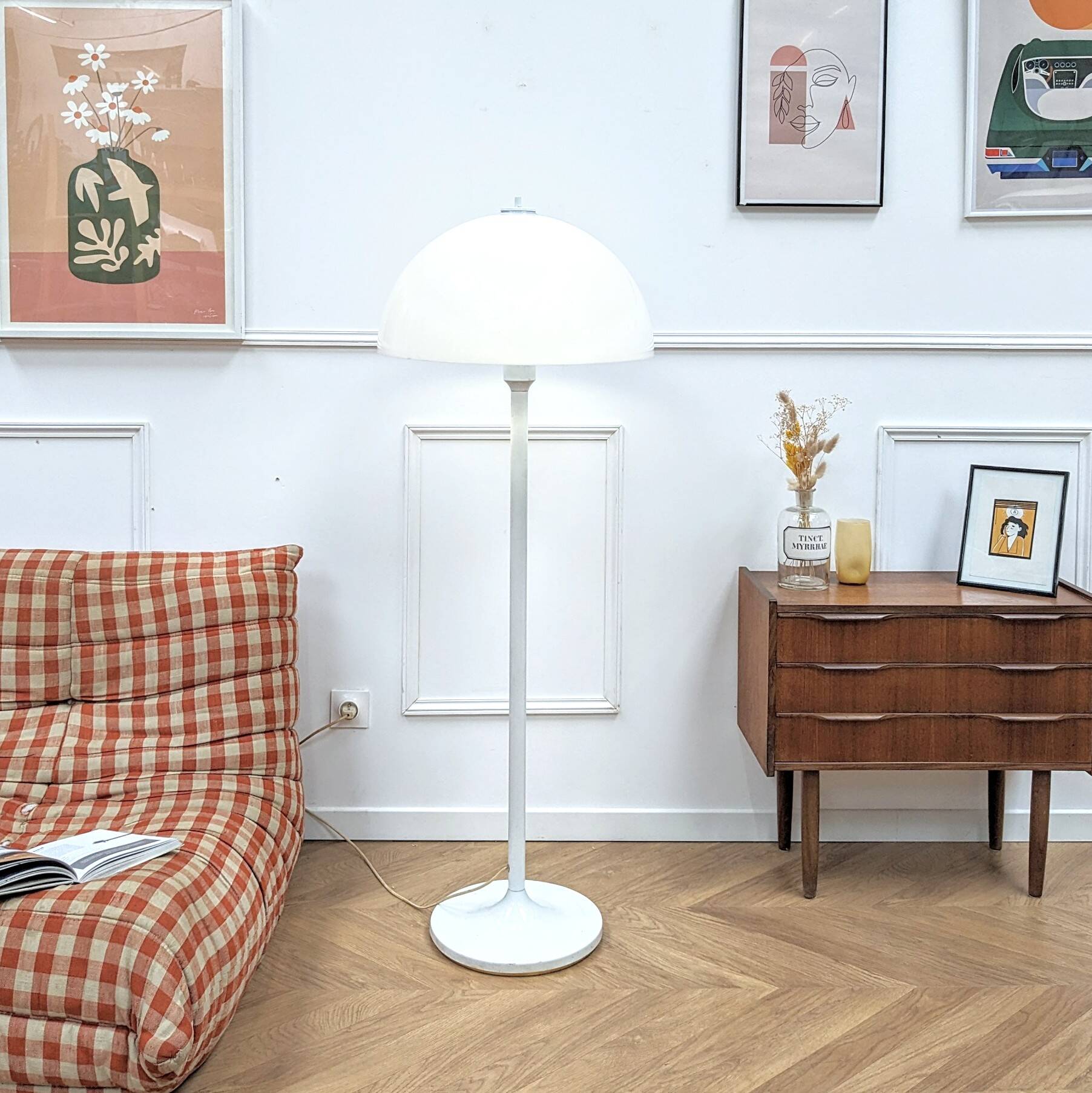 Mushroom floor lamp by Knud Christensen