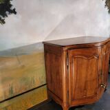 Curved sideboard from the late 19th century in walnut