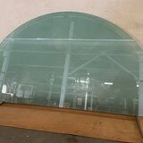 Designer engraved glass headboard
