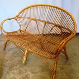 Bamboo sofa and rattan from the 60s