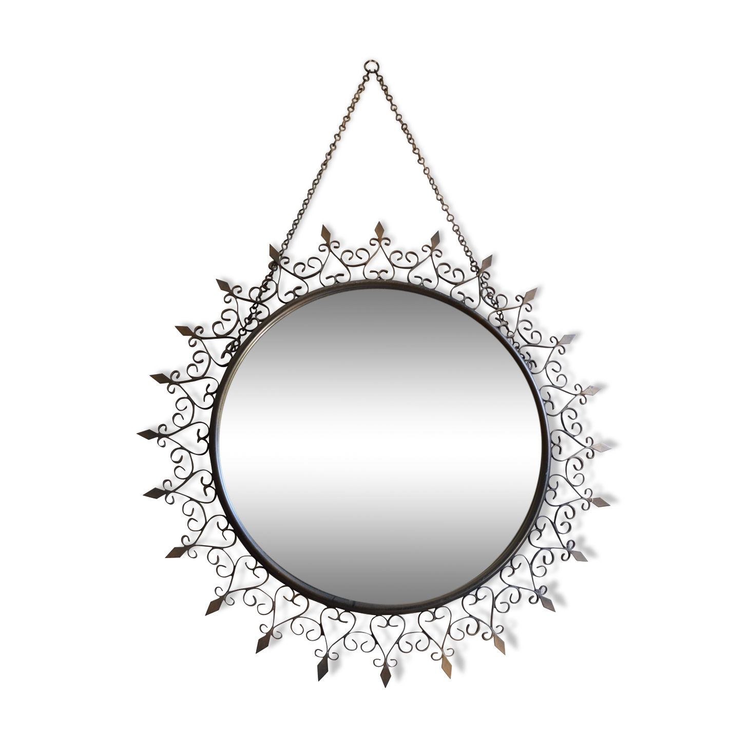 Chaty Vallauris vintage mirror 43cm