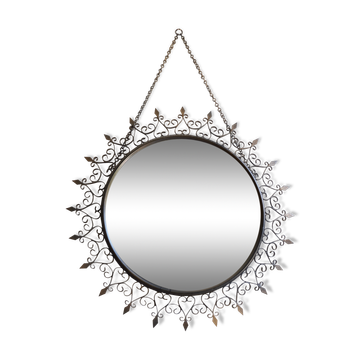 Miroir vintage Chaty Vallauris 43cm