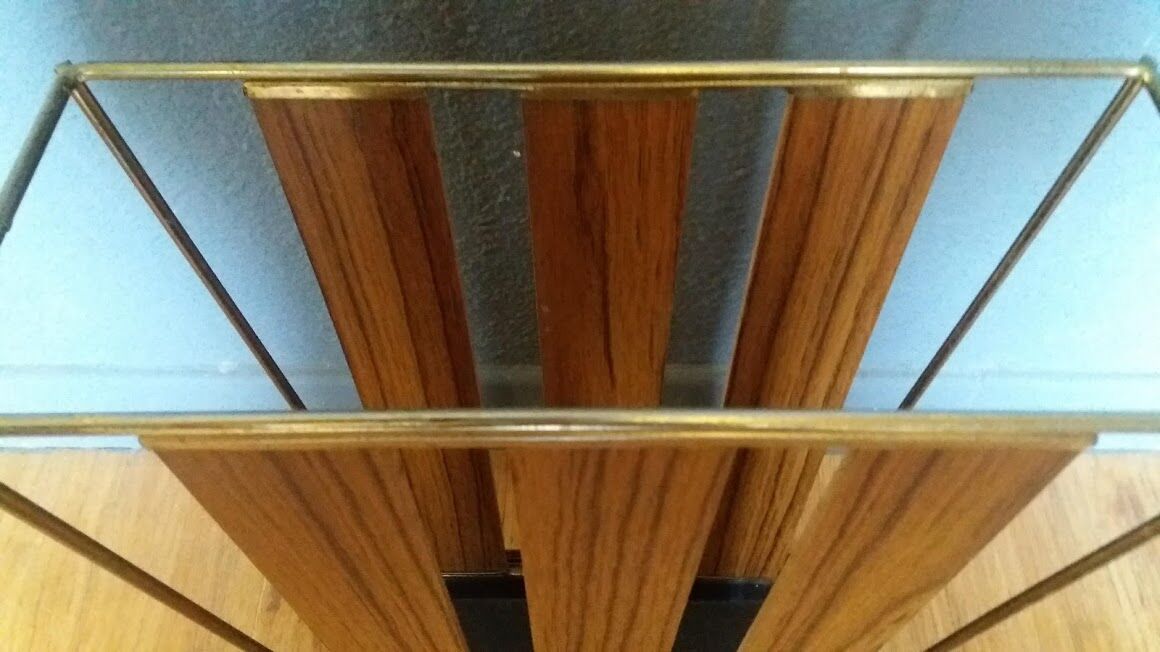 Brass and formica umbrella holder