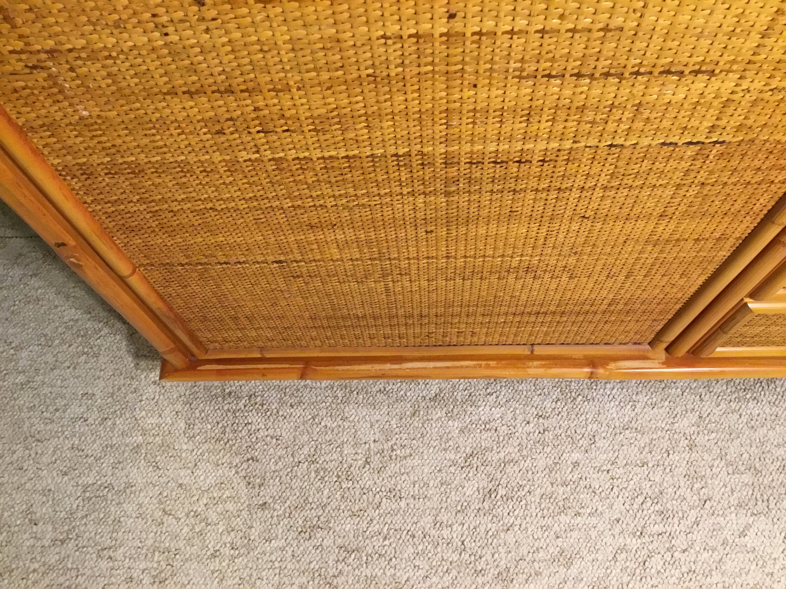 Rattan dresser