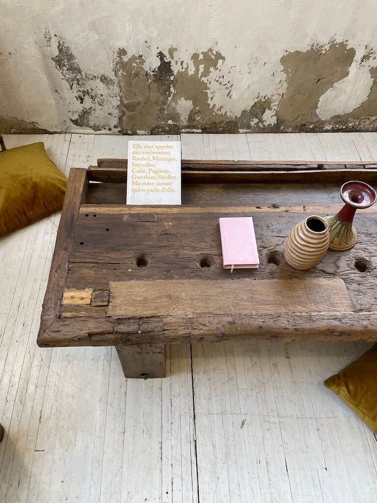 Brutally artisanal oak coffee table