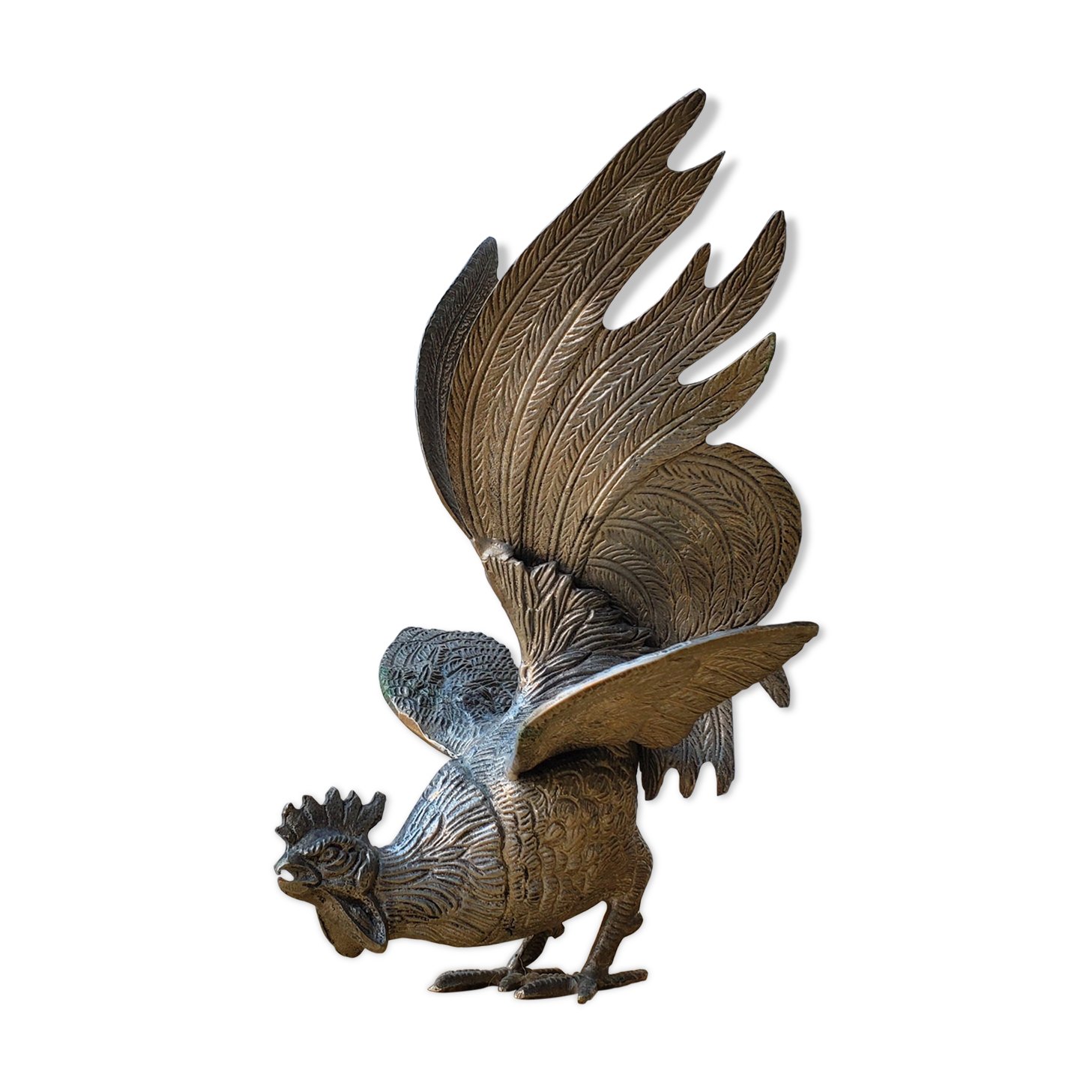 Rooster in metal
