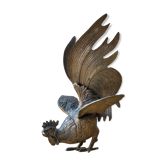 Rooster in metal