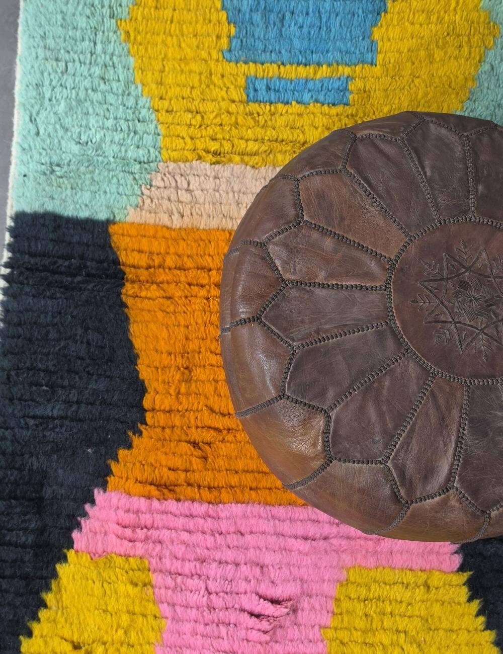 Contemporary Colourful Hallway Rug - 290 x 90 cm