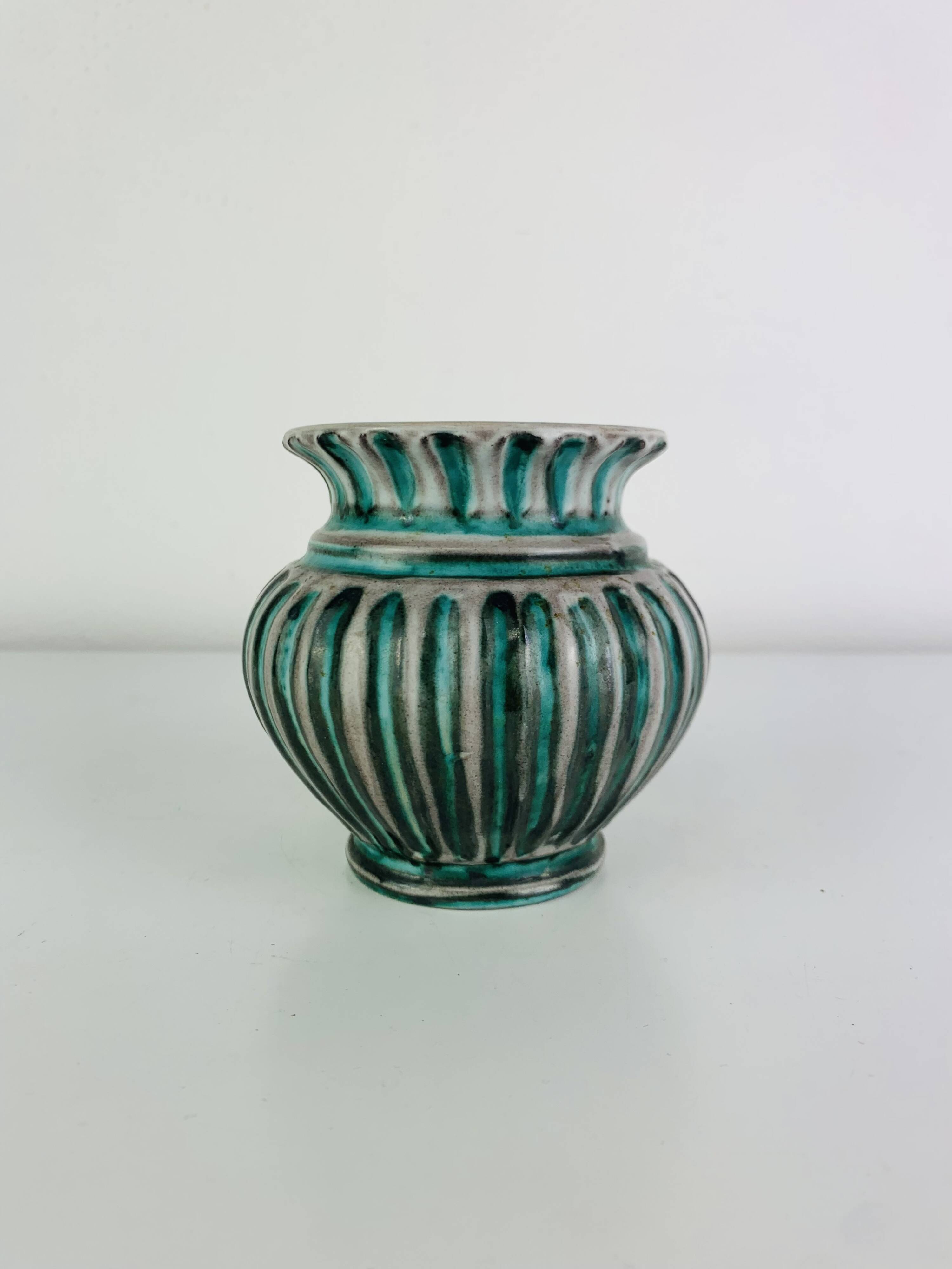 Vintage ceramic vase Steffisburg Switzerland