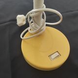 Desk lamp with articulated arm circa 1990/2000 white with yellow base