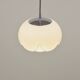 Suspension artichaut en verre opale par Peill & Putzler, 1974