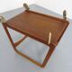 Danish Teak Bar Cart with Removable Tray from Silva, Denmark, 1960s