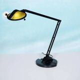 1980s Memphis desk lamp, space age vintage Ikea desk