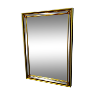 Miroir biseauté à parclose 67cm x 47 cm années 50-60