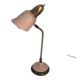 Lampe style cocotte rose et dorée, 1950