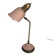 Lampe style cocotte rose et dorée, 1950