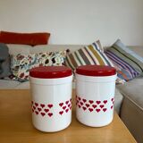 1L heart boxes made in GDR vintage