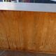 Two-door wall unit with niche in solid wood in grey limed finish