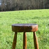 Ancient tripod brutalist stool