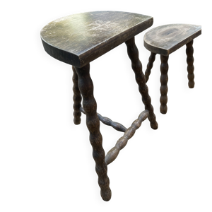 tabouret tripode vintage