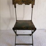 Chaise d'enfant en fer forgé. XIXème