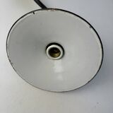 Old blue enamelled industrial wall light