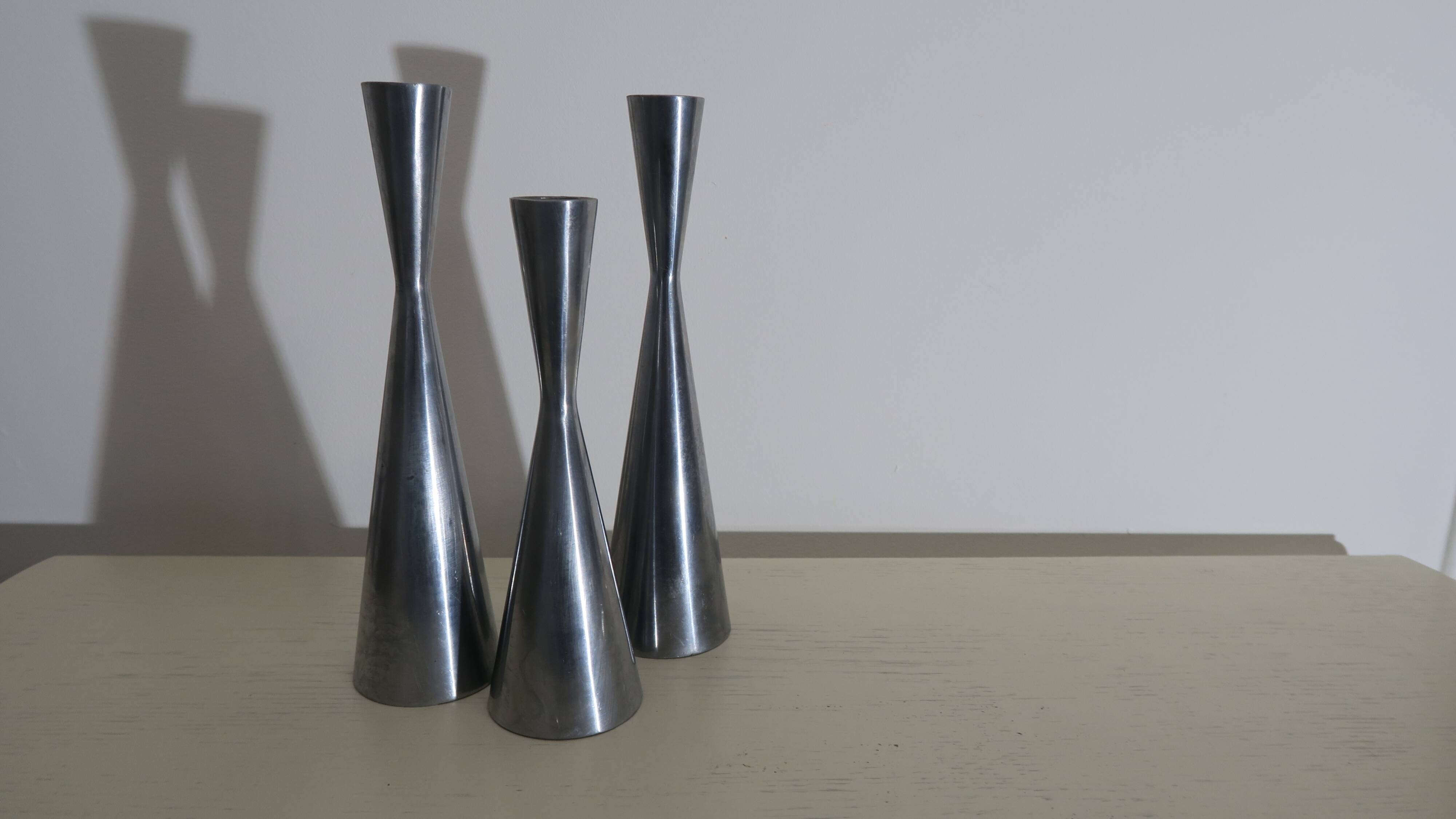 set of 3 Ikea Diabolo candle holders