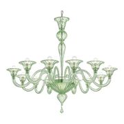 Chandelier en verre de Murano moderne Rigadin par Simoeng