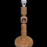 Scandinavian mid century table lamp in pine