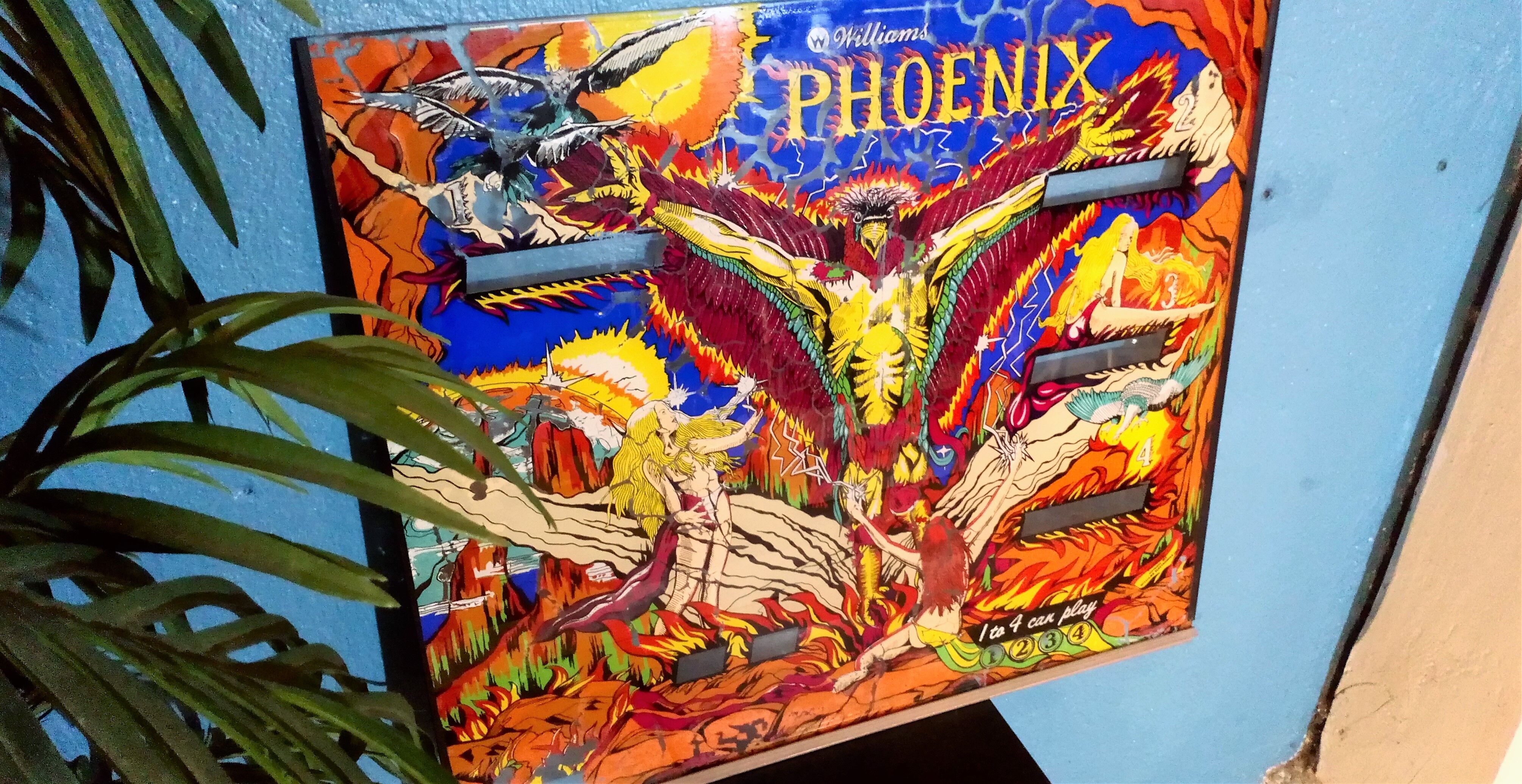 Pinball plate "Phoenix" Williams 1970s