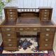 English oak graduated desk from the late 19th century.
