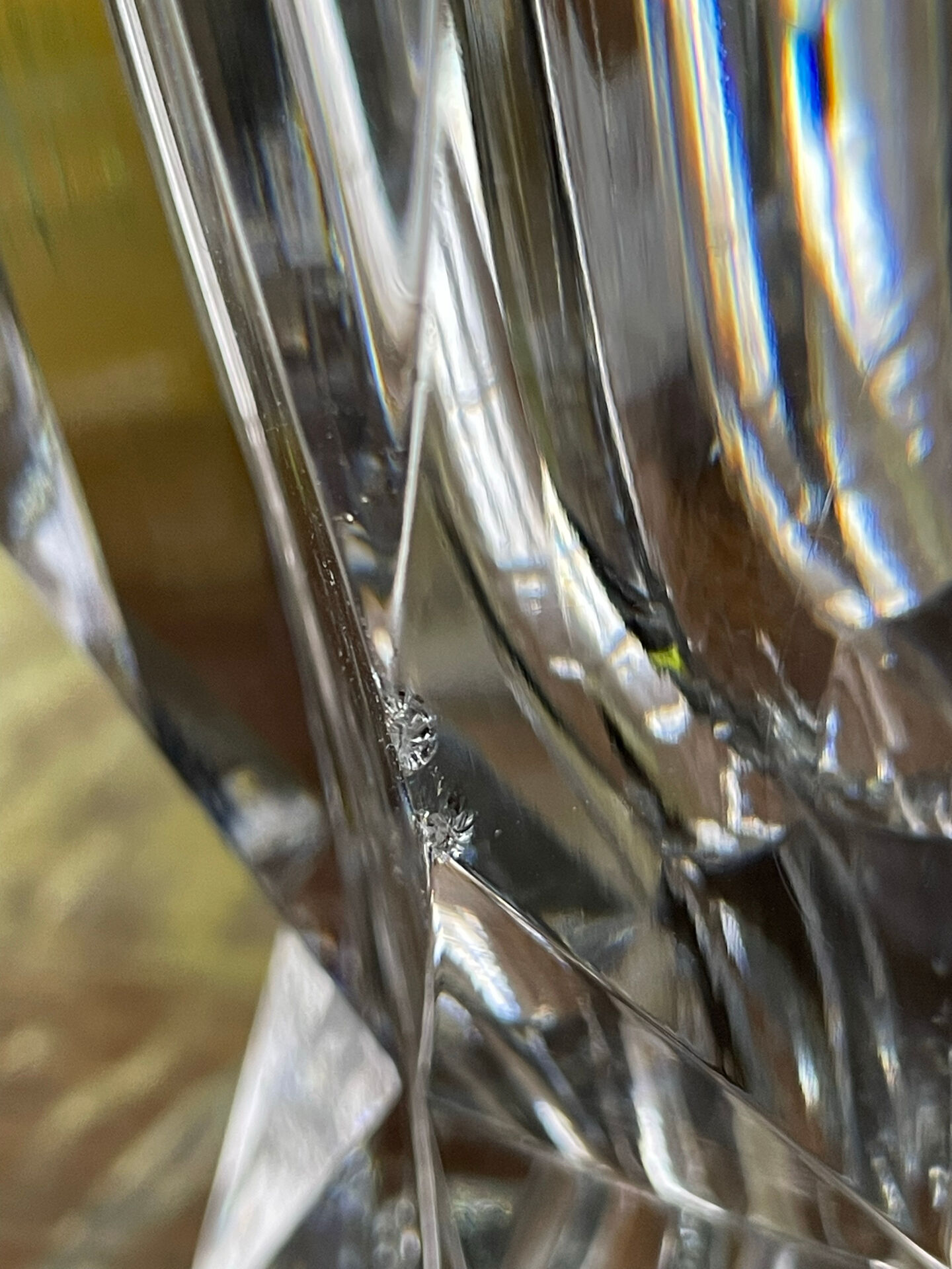 large cut crystal vase Saint Louis 1967