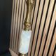 Lampadaire candélabre néo-classique en laiton doré et onyx — Style Flo