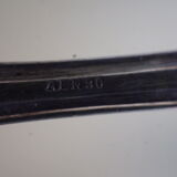 Silver serving spoon