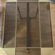 Dining table in brass and smoked glass, Italchrome
