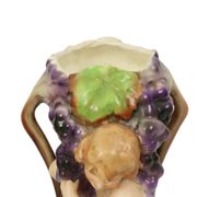 Art Nouveau Vases Putti Cherub Amphora Style Pottery