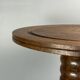 Chunky low wood turned side table in the style of Charles Dudouyt, 1950s