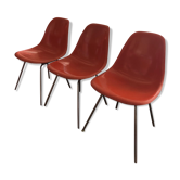 Lot de 4 chaises Eames Miller DSX