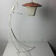 Midcentury French rockabilly lantern low floor lamp, 1950s